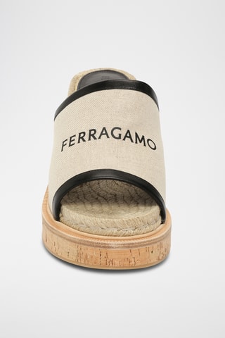 Mules compensées - Beige