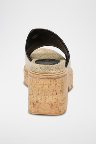 Mules compensées - Beige
