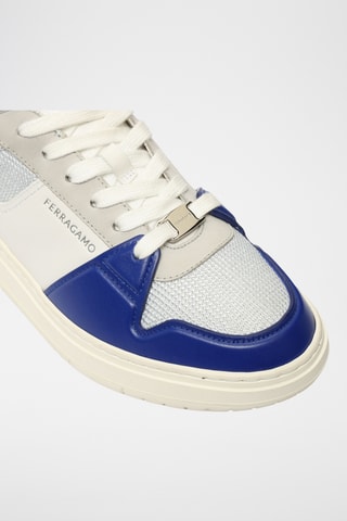 Baskets en cuir - Bleu