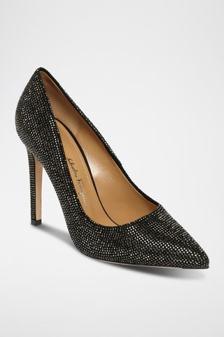 Escarpins en cuir suédé - Noir