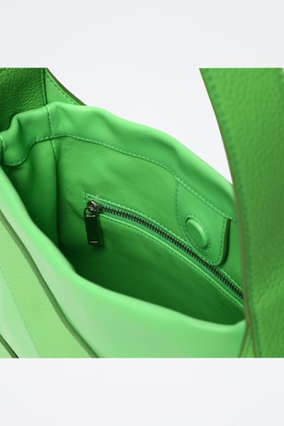 Sac porté épaule en cuir - Vert