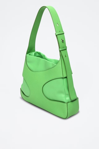 Sac porté épaule en cuir - Vert