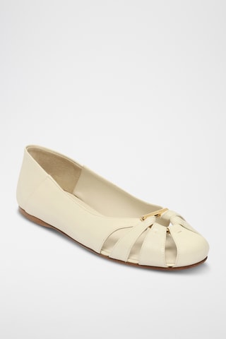 Ballerines en cuir - Nude