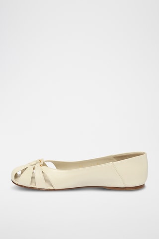 Ballerines en cuir - Nude