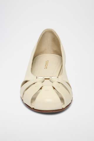 Ballerines en cuir - Nude