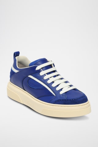 Baskets en cuir - Bleu