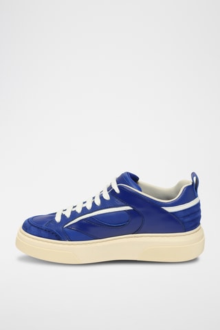 Baskets en cuir - Bleu