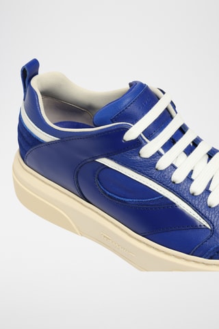Baskets en cuir - Bleu