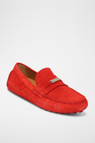 Mocassins en cuir - Rouge