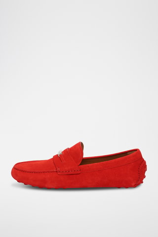 Mocassins en cuir - Rouge