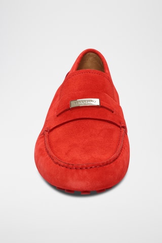 Mocassins en cuir - Rouge