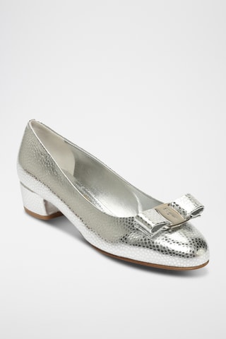 Escarpins vernis en cuir - Argenté