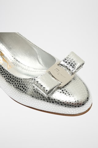 Escarpins vernis en cuir - Argenté