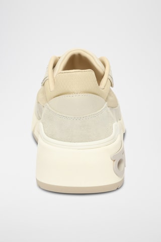 Baskets compensées en cuir - Bleu