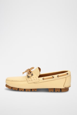 Mocassins en cuir - Jaune