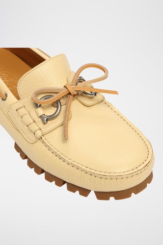 Mocassins en cuir - Jaune