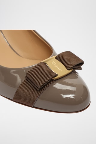Escarpins vernis en cuir - Marron
