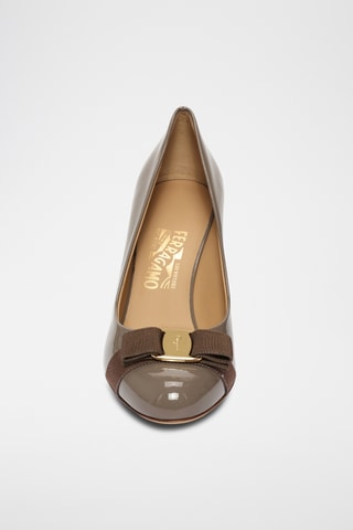 Escarpins vernis en cuir - Marron