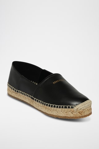 Espadrilles en cuir - Noir
