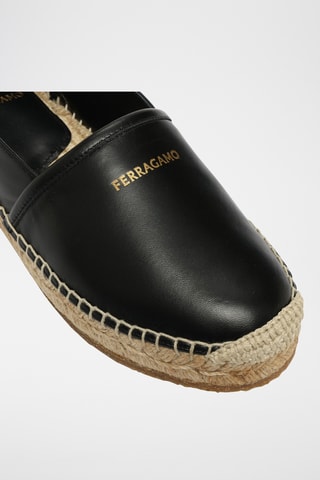 Espadrilles en cuir - Noir