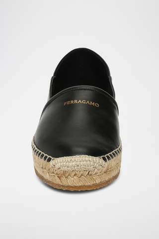 Espadrilles en cuir - Noir