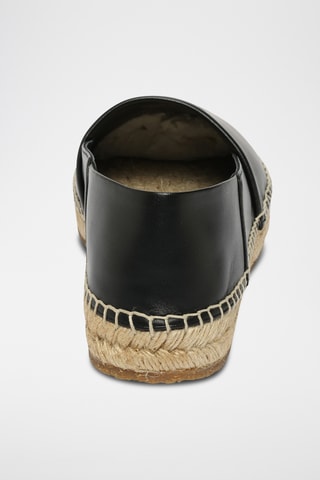 Espadrilles en cuir - Noir