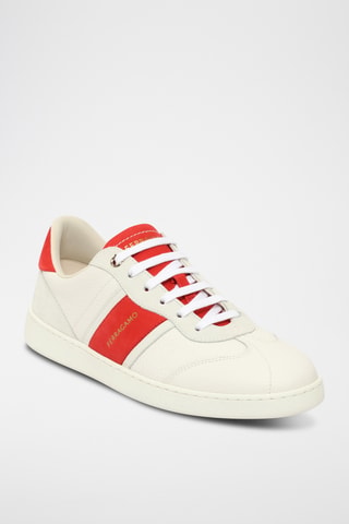 Baskets en cuir - Rouge