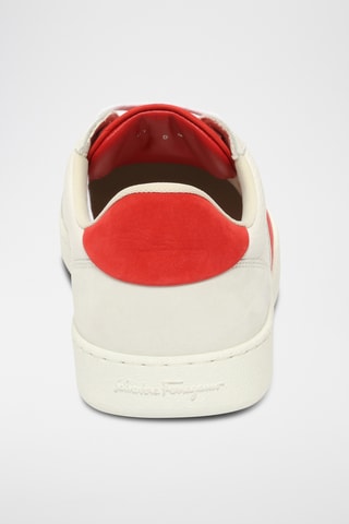 Baskets en cuir - Rouge