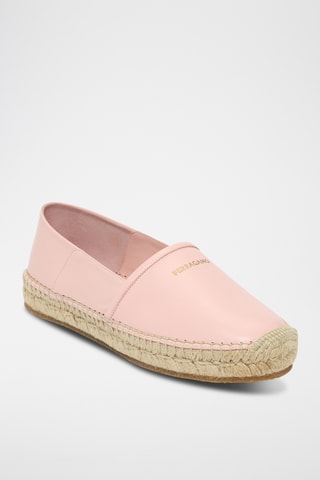 Espadrilles en cuir - Rose