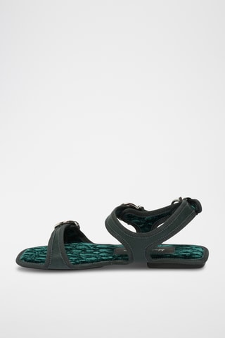 Sandales en cuir - Noir