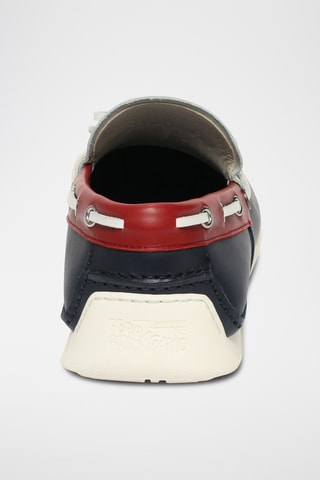 Mocassins en cuir - Bleu
