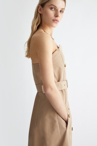 Robe bustier - Beige