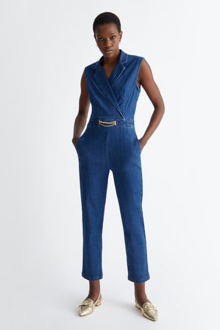 Combinaison en jean - Bleu