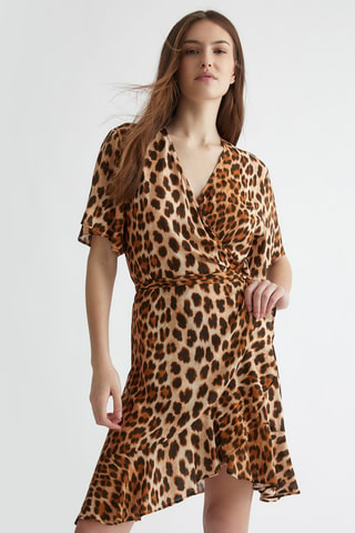 Robe portefeuille - Marron