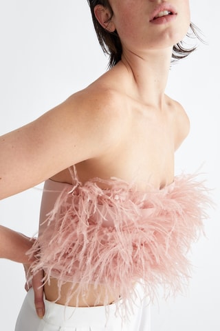 Crop top bustier - Rose