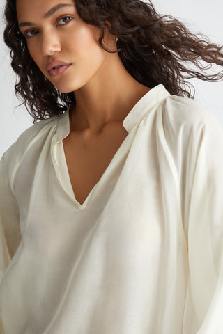 Blouse en soie - Beige