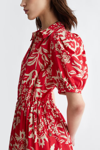 Robe chemise - Rouge