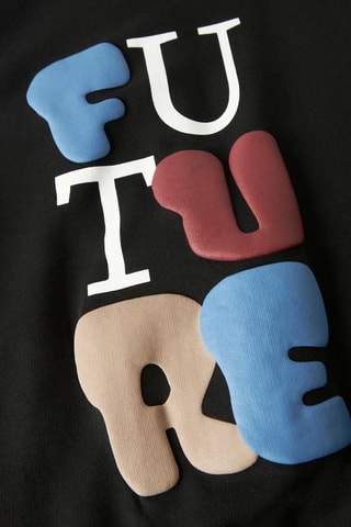 Sweat en coton biologique - Noir - Name It