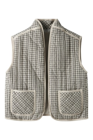Gilet sans manches en coton biologique - Beige - Name It