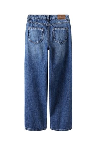 Jean wide legs en coton biologique taille haute  -  Bleu foncé - Name It