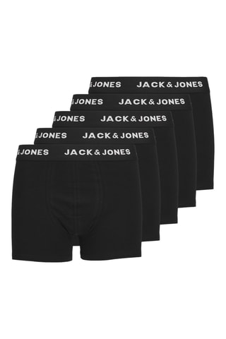 5 boxers en coton biologique  -  Noir et blanc - Jack&Jones