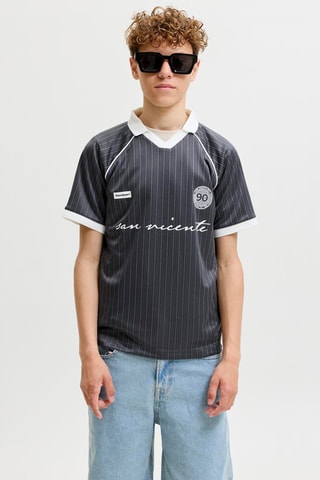 Polo loose  Cinzento-escuro