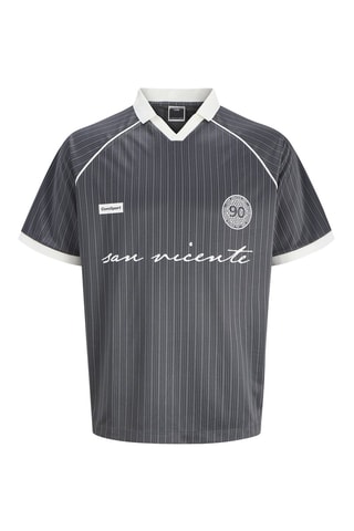 Polo loose  Cinzento-escuro