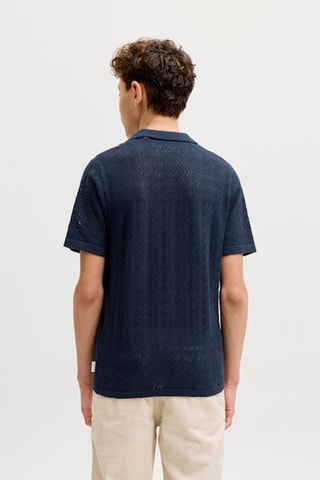 Polo relaxed  -  Azul-marinho