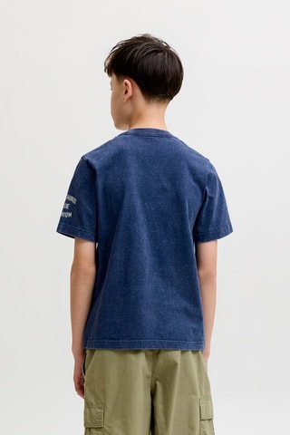 T-shirt relaxed  - Jack&Jones -  Azul-escuro mesclado