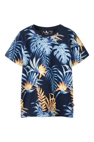 T-shirt en coton biologique - Bleu - Name It
