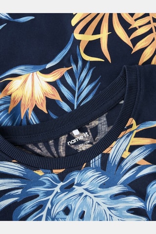 T-shirt en coton biologique - Bleu - Name It