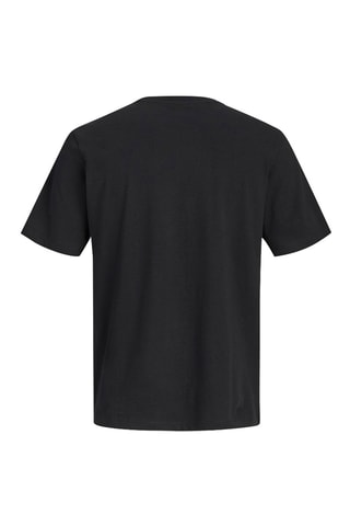 T-shirt regular en coton biologique  -  Noir - Jack&Jones