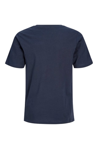 T-shirt regular en coton biologique  -  Bleu marine - Jack&Jones