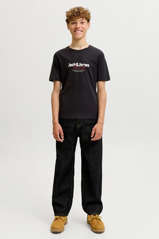 T-shirt regular en coton biologique  - Jack&Jones -  Noir